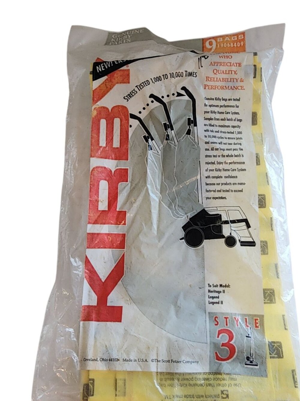 5 Genuine Kirby Style 3 Vacuum Cleaner Bags